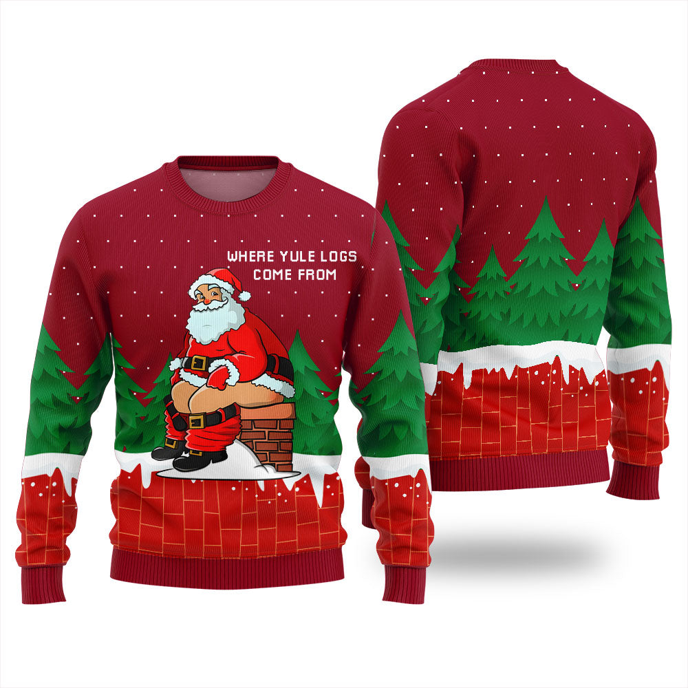 Hilarious Santa Claus Funny Ugly Christmas Sweater
