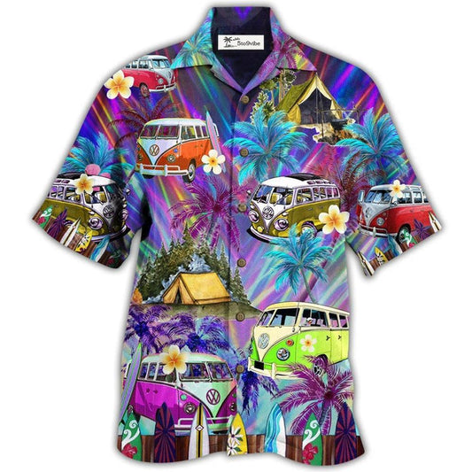 Hawaiian Shirt / Adults / S Hippie Bus Go Every Where Tropical Style - Hawaiian Shirt 