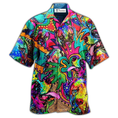 Hawaiian Shirt / Adults / S Hippie Dogs Colorfull Style - Hawaiian Shirt 