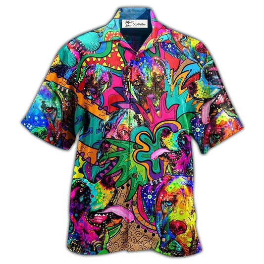 Hawaiian Shirt / Adults / S Hippie Dogs Colorfull Style - Hawaiian Shirt 