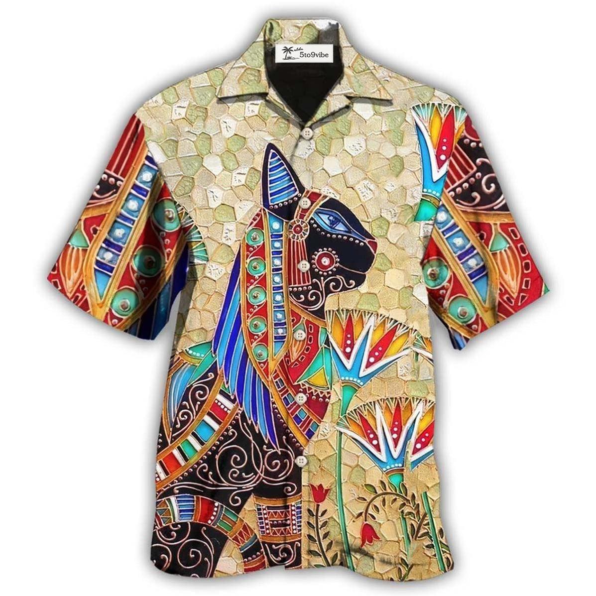Hawaiian Shirt / Adults / S Egypt Cat Cool Style - Hawaiian Shirt 
