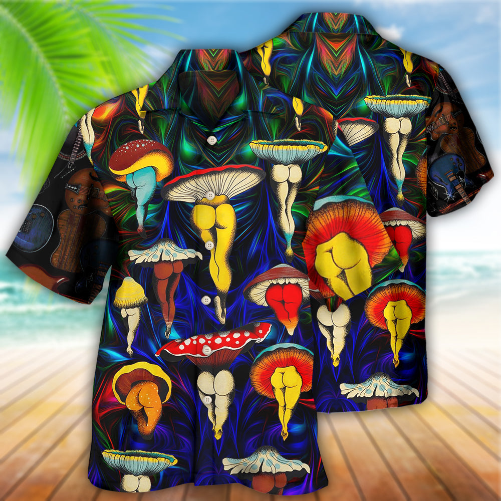 Hippie Mushroom Funny Style Love Life - Hawaiian Shirt 