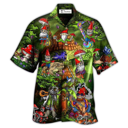 Hawaiian Shirt / Adults / S Hippie Mushroom Peace Love Life Color - Hawaiian Shirt 