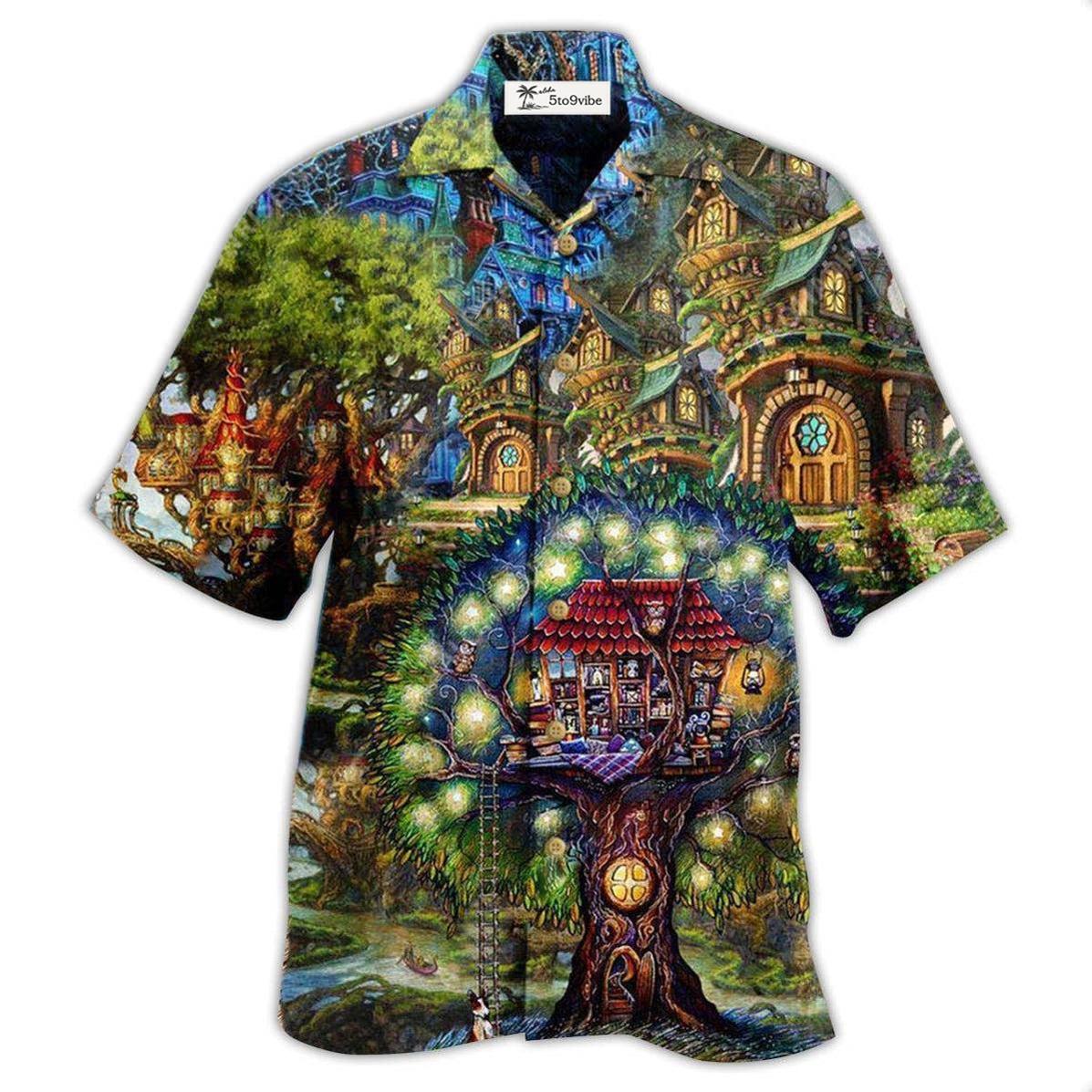 Hawaiian Shirt / Adults / S Hippie My Mysterious Dream Treehouse - Hawaiian Shirt 