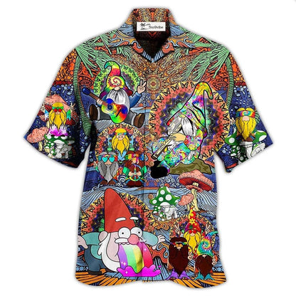 Hawaiian Shirt / Adults / S Hippie Gnome Peace Life Color - Hawaiian Shirt 
