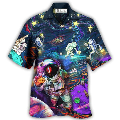 Hawaiian Shirt / Adults / S Hippie Peace Life In To The Galaxy Sky - Hawaiian Shirt 