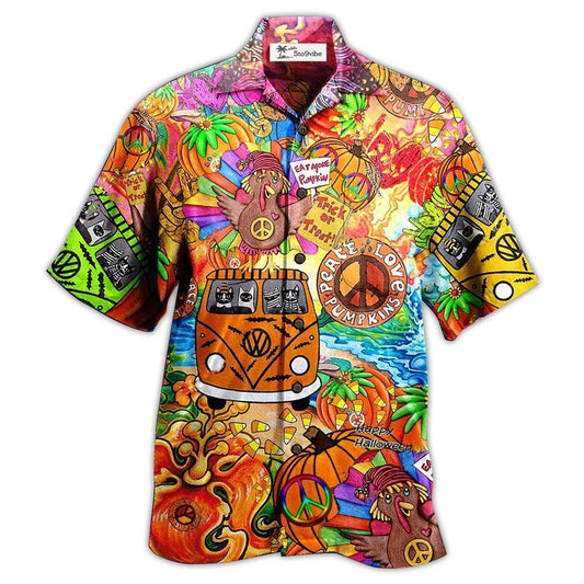 Hawaiian Shirt / Adults / S Hippie Pumpkins Mix Color - Hawaiian Shirt 