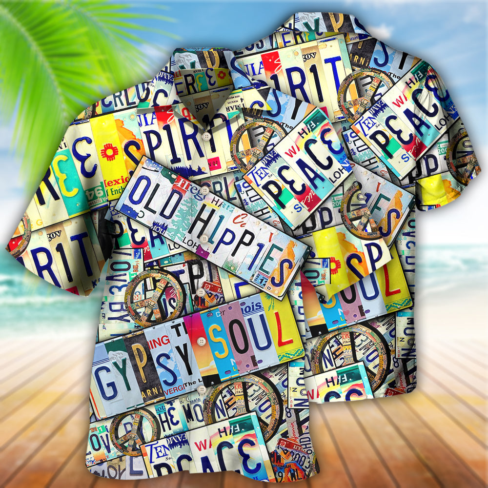 Hippie Spirit Peace Old Style - Hawaiian Shirt 