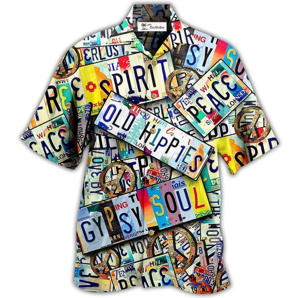 Hawaiian Shirt / Adults / S Hippie Spirit Peace Old Style - Hawaiian Shirt 