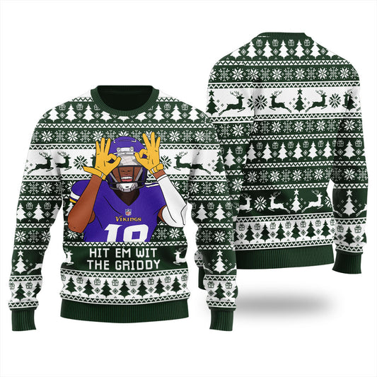 Hit Them With The Griddy Ugly Christmas Sweater