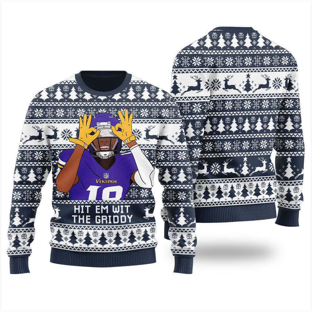 Hit Them With The Griddy Women's Ugly Christmas Sweater