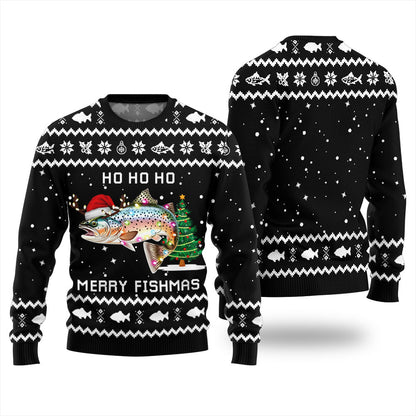 Ho Ho Ho Merry Fishmas Fishing Ugly Sweater