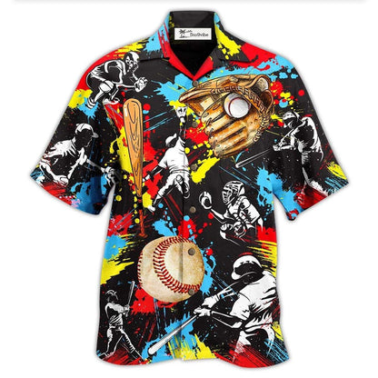 Hawaiian Shirt / Adults / S Ice Hockey Painting Love It My Passion - Hawaiian Shirt 