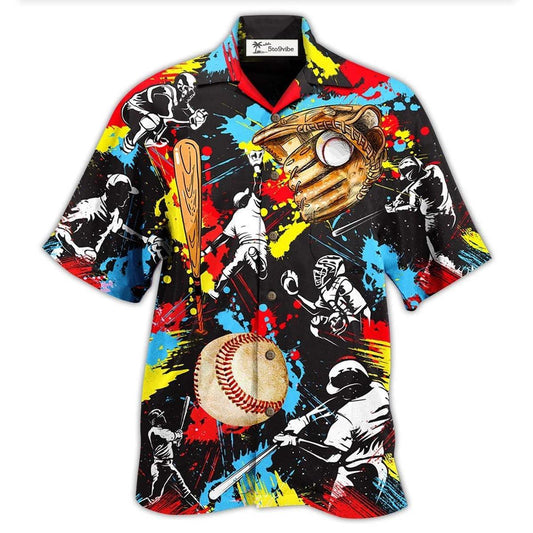 Hawaiian Shirt / Adults / S Ice Hockey Painting Love It My Passion - Hawaiian Shirt 
