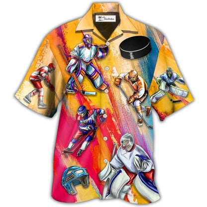 Hawaiian Shirt / Adults / S Ice Hockey Life Style - Hawaiian Shirt 
