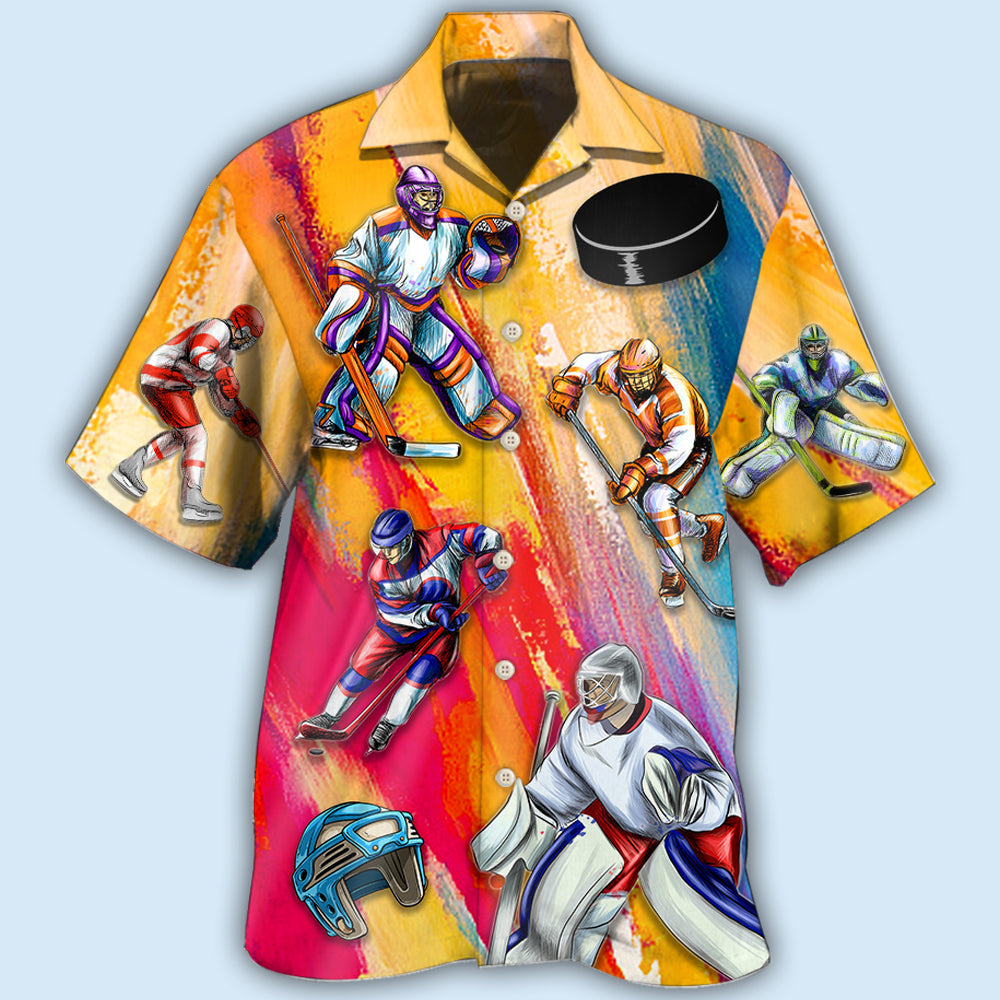Ice Hockey Life Style - Hawaiian Shirt 