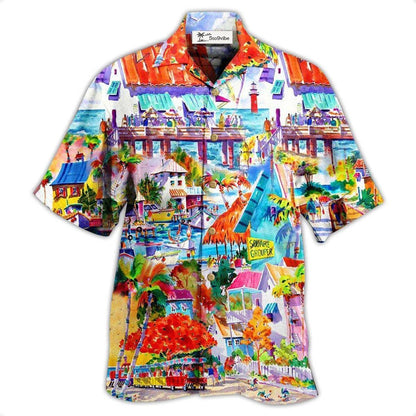 Hawaiian Shirt / Adults / S Holiday Summer Vacation By The Beach - Hawaiian Shirt 