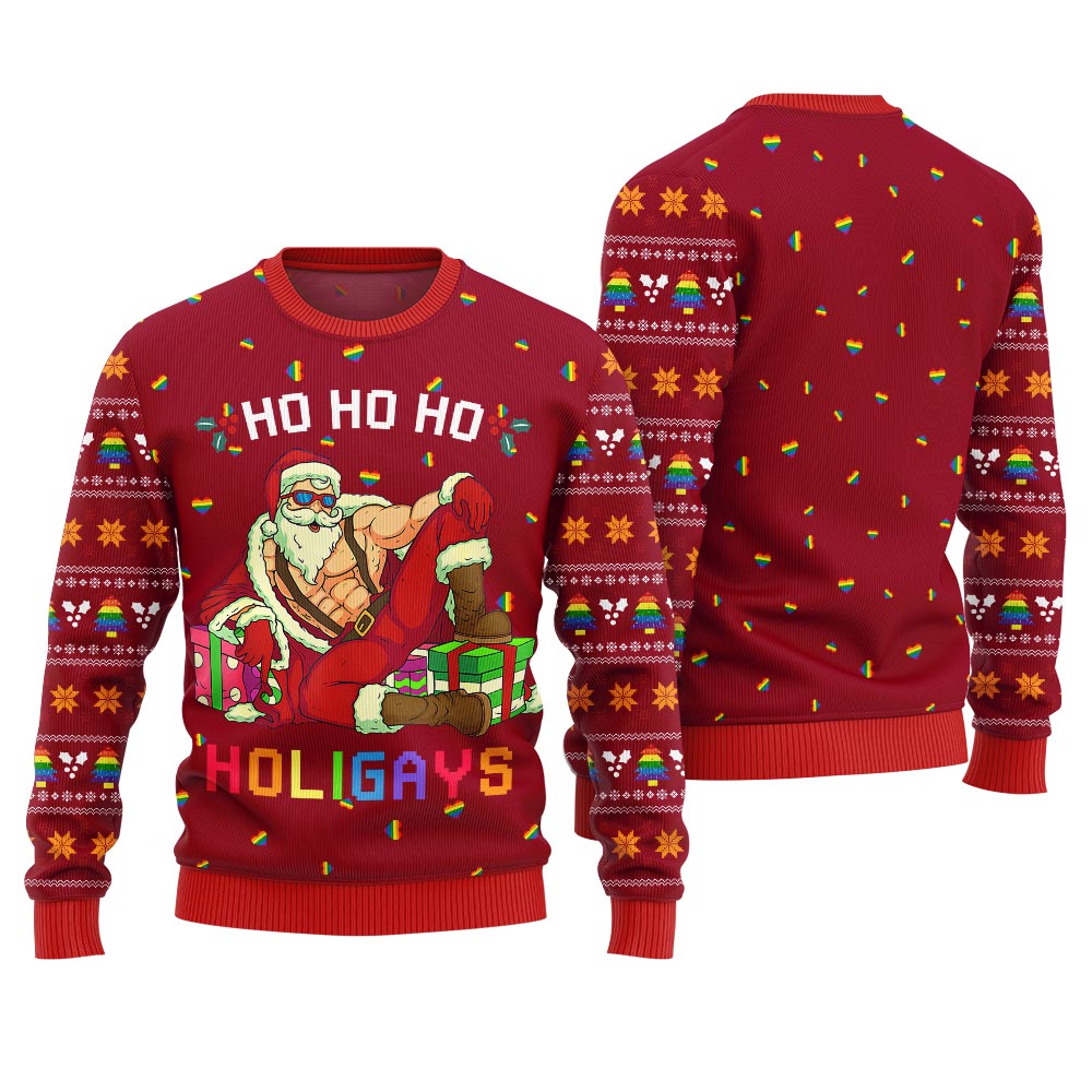 Holigays Funny Christmas Sweater For LGBT