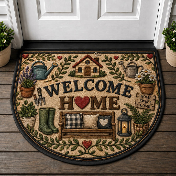 Welcome Home Sweet Home Doormat - Homecore Cozy Cottage Garden Welcome Mat - 5to9vibe