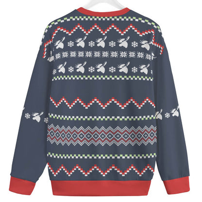 Horn And Lit Moose Plus Size Christmas Sweater