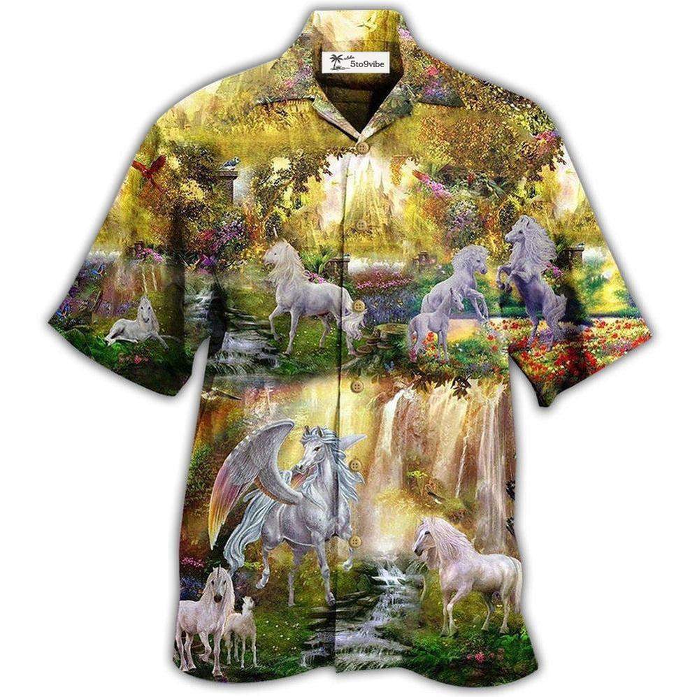Hawaiian Shirt / Adults / S Horse Mysterious Paradise - Hawaiian Shirt 