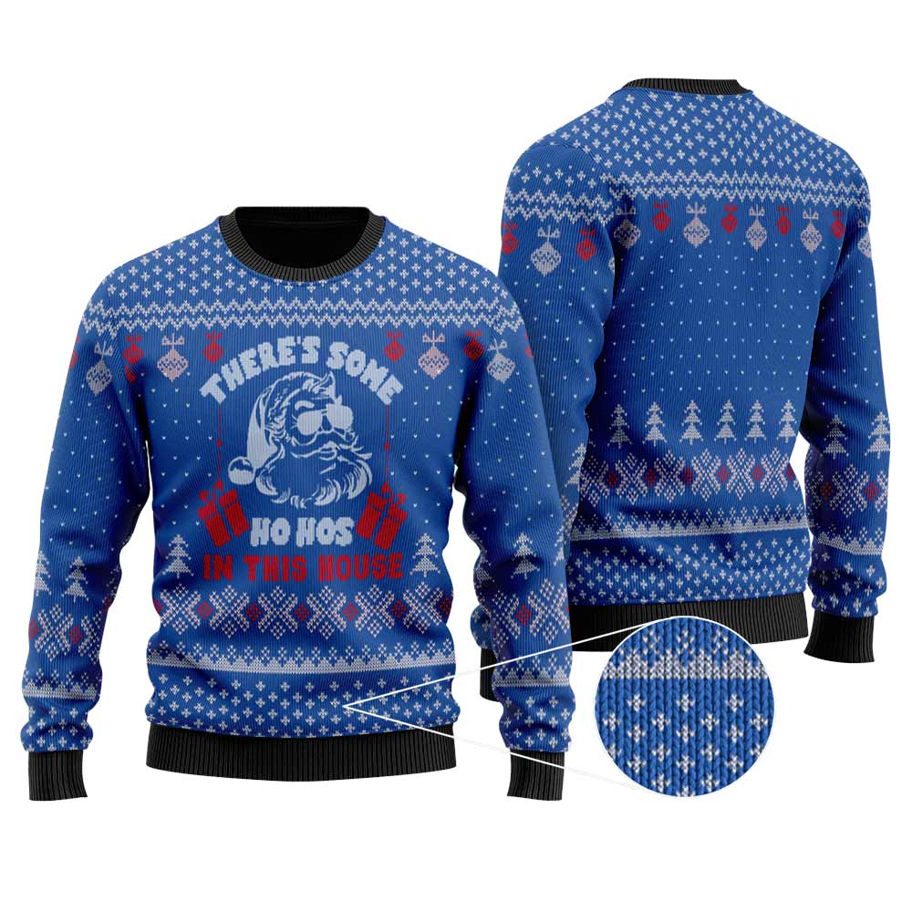 Ho's In This House Christmas SweaterÂ | Men Women Ugly Christmas Sweatshirt - Funny Ugly Christmas Sweater