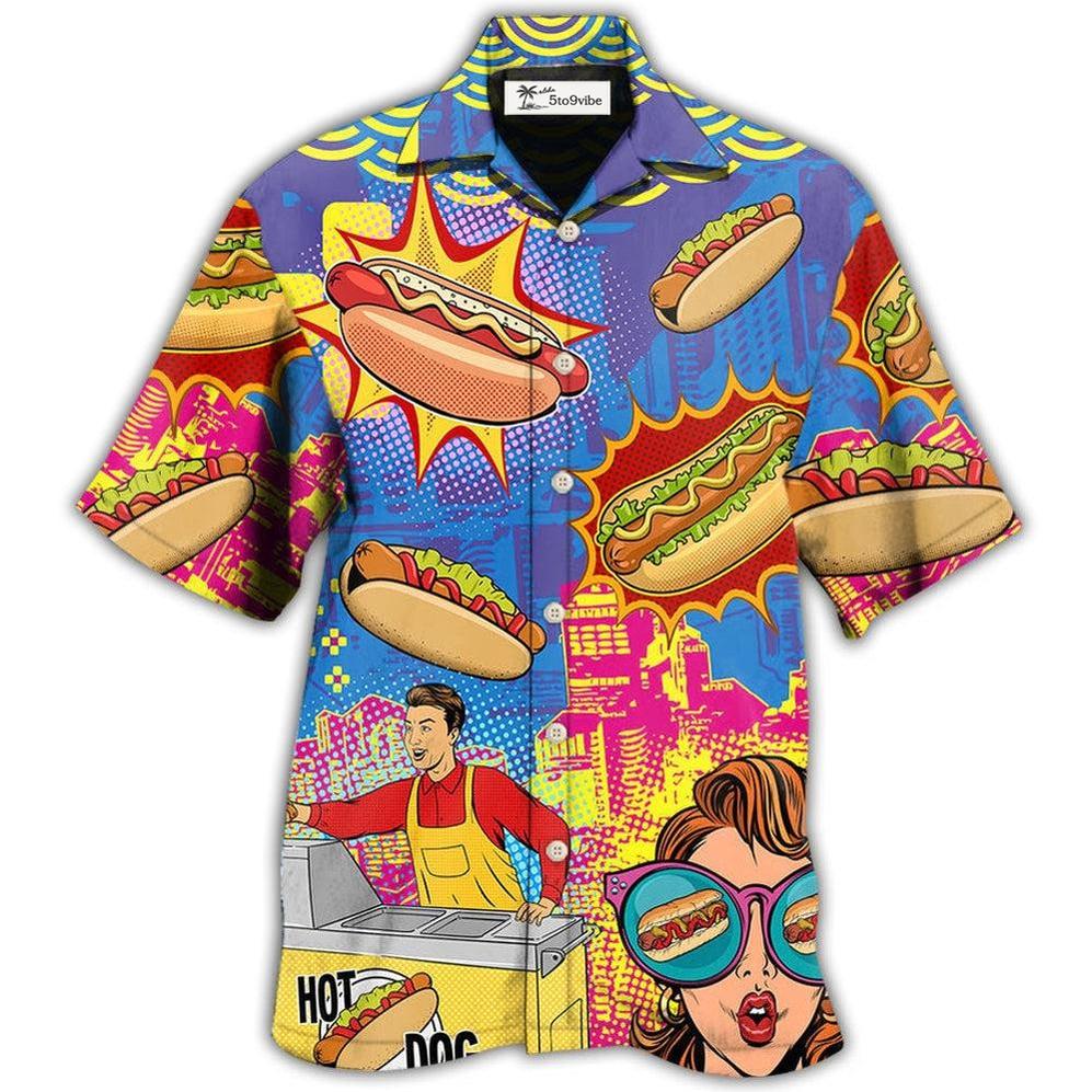Hawaiian Shirt / Adults / S Hot Dog Pop Art Cool - Hawaiian Shirt 