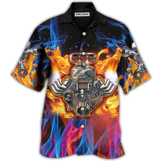 Hawaiian Shirt / Adults / S Hot Rod Fire Style - Hawaiian Shirt 