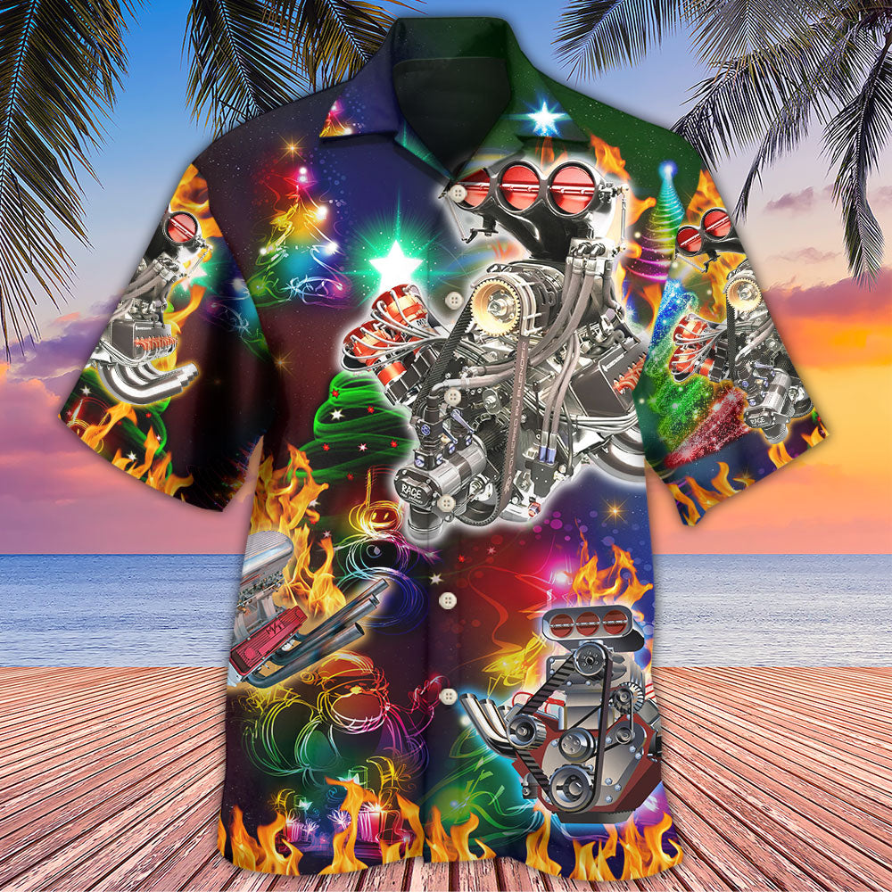 Hot Rod Christmas Tree To Where You Are - Hawaiian Shirt 