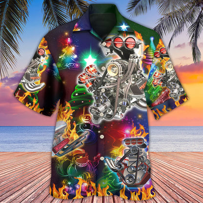 Hot Rod Christmas Tree To Where You Are - Hawaiian Shirt 