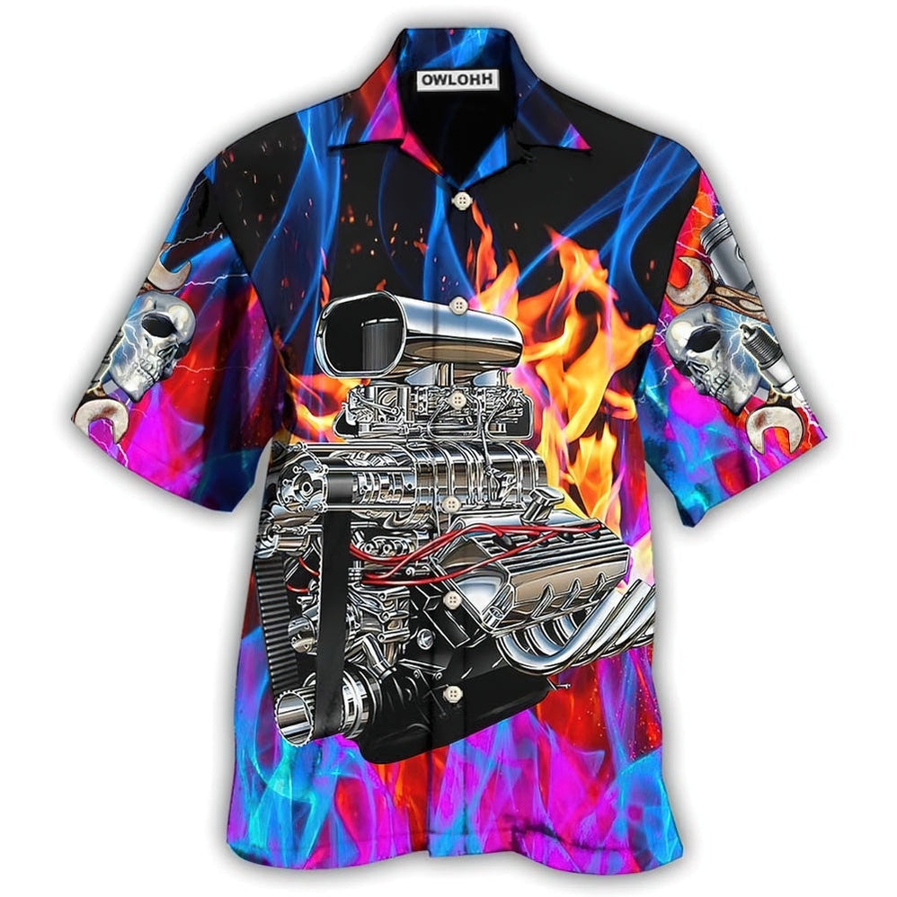 Hawaiian Shirt / Adults / S Hot Rod Amazing Colorful Flame - Hawaiian Shirt 