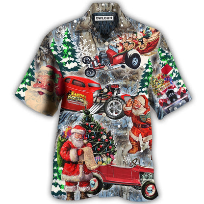 Hawaiian Shirt / Adults / S Hot Rod Merry Christmas Funny - Hawaiian Shirt 