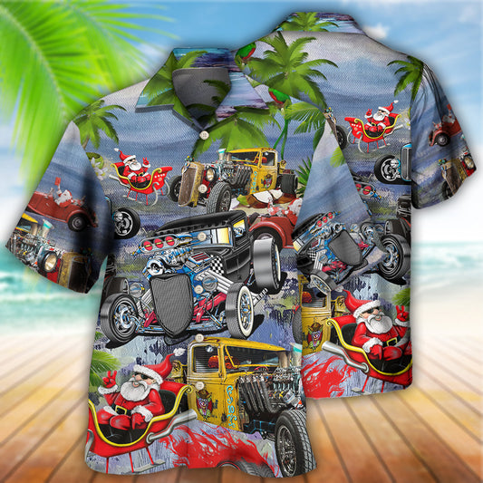 Hot Rod Riding A Hot Rod For Holiday - Hawaiian Shirt 