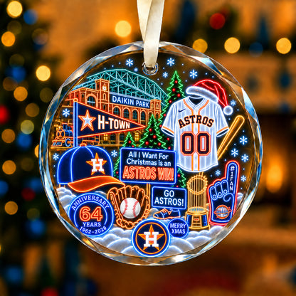 Adorno de vidrio de béisbol, 3 unidades con caja de regalo, equipo de béisbol de Navidad - Adorno de vidrio