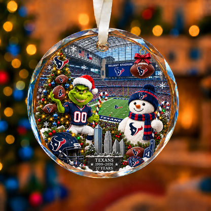 All Football Teams Christmas Vibe Snow Glass Ornament With Gift Box Trending - 5to9vibe