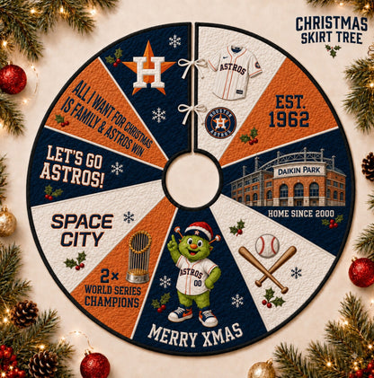 All Baseball Teams Christmas Skirt Tree for Baseball Fans - 5To9Vibe