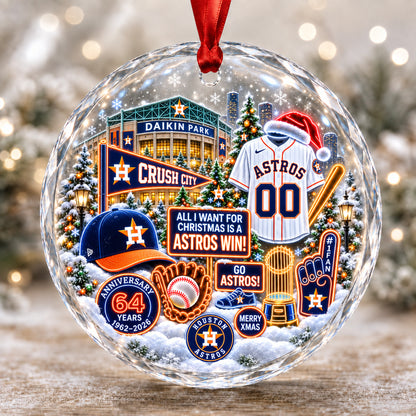 Adorno de vidrio de béisbol, 3 unidades con caja de regalo, equipo de béisbol de Navidad - Adorno de vidrio