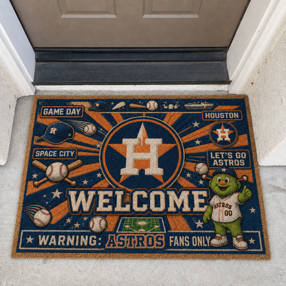 Baseball All Teams Welcome Coir Doormat Print Premium Welcome Mat – Personalized Baseball Coir Doormat