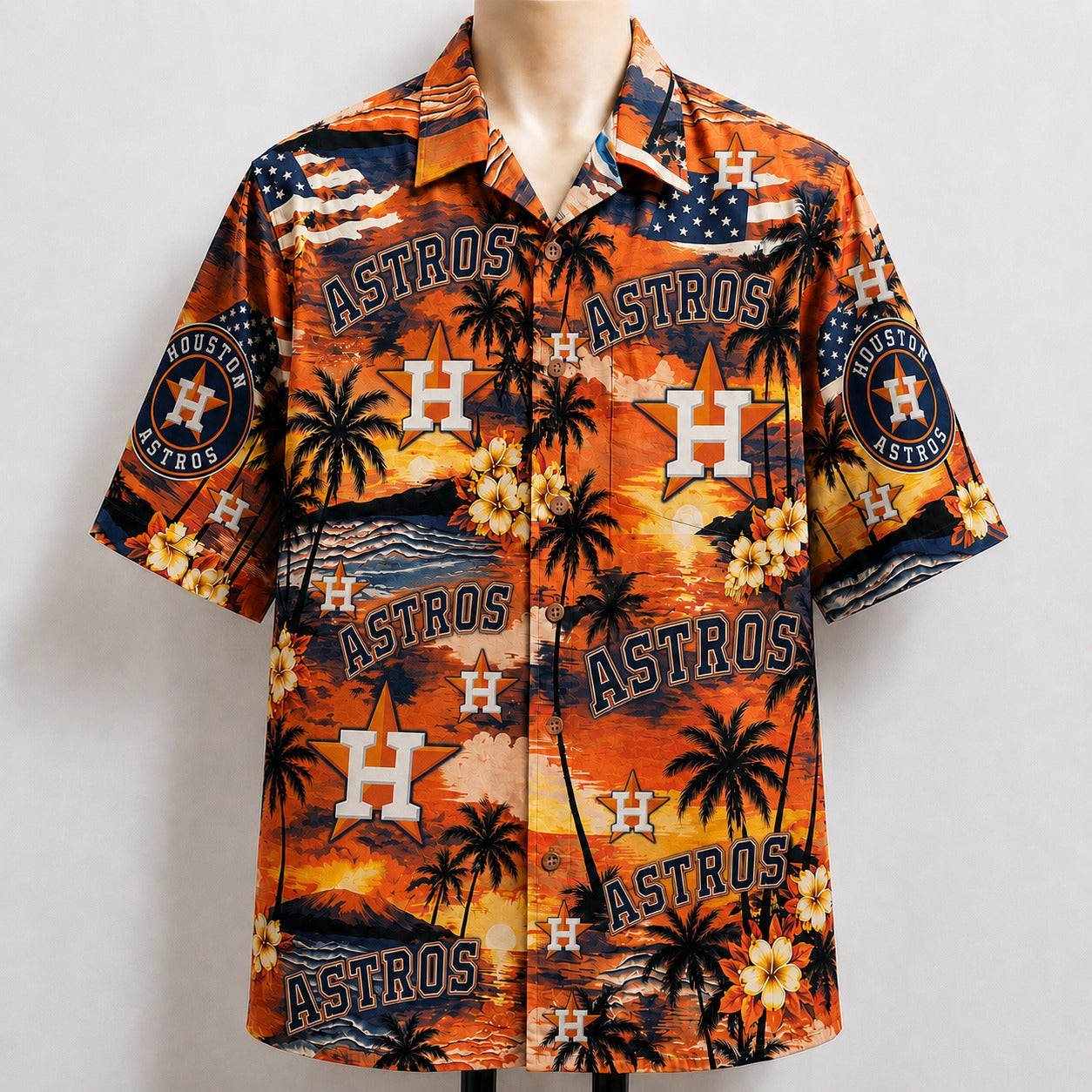 All Baseball Teams Sunset Paradise Button-Up Unisex Hawaiian Shirt For Men and Women