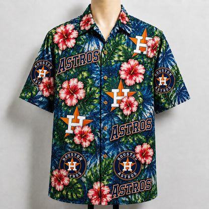 All Baseball Teams Paradise Hibiscus Button-Up Unisex Hawaiian Shirt For Men and Women