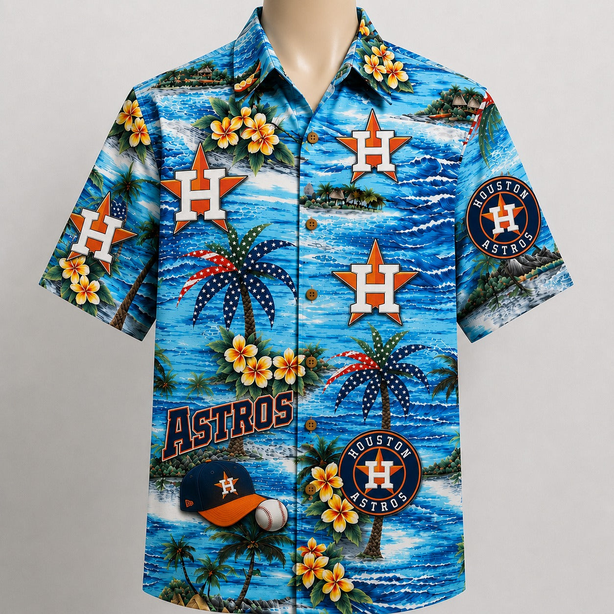 All Baseball Teams Coastal Paradise Button-Up Unisex Hawaiian Shirt For Men and Women