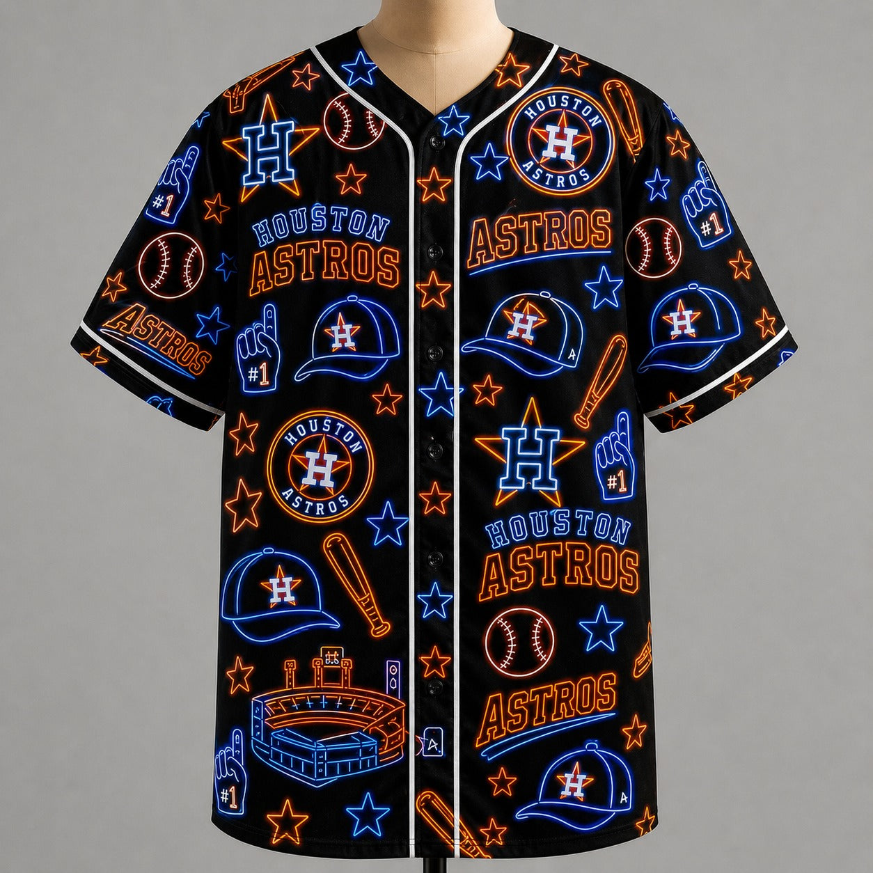 All Baseball Jersey Teams Neon Pattern Vibe Summer Party Baseball Jersey For Men and Women