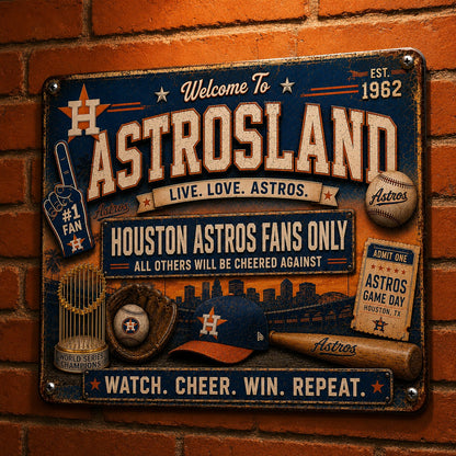 All Baseball Fans Teams Only Vintage Metal Sign - 5to9vibe