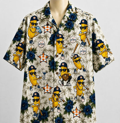 All Baseball Teams banana Hibiscus Flower Beach Vibe Aloha Premium Unisex Hawaiian Shirt For Men and Women