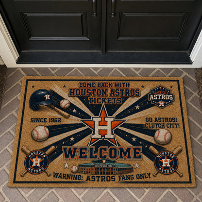 Alfombra personalizada de bienvenida premium de equipo de la MLB – Felpudo de béisbol personalizado