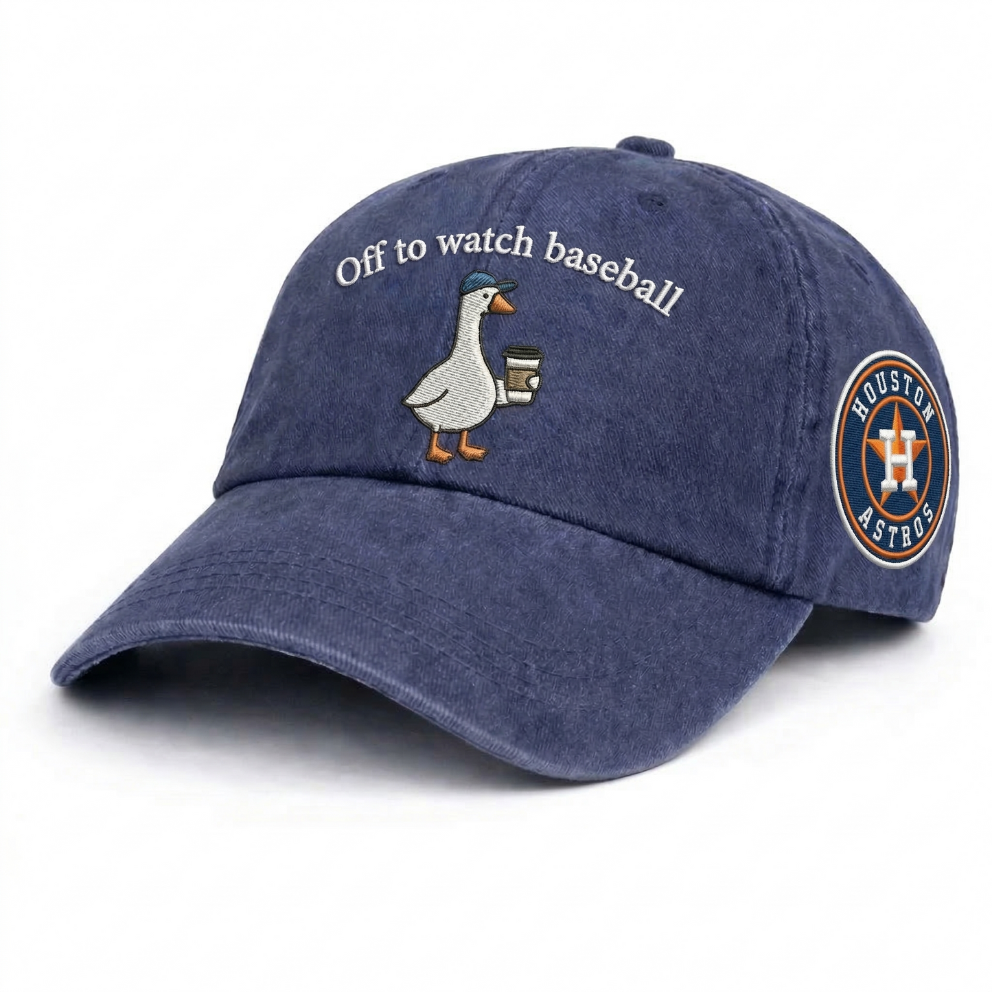 Off to watch Baseball Embroidered Logo Premium Baseball Cap