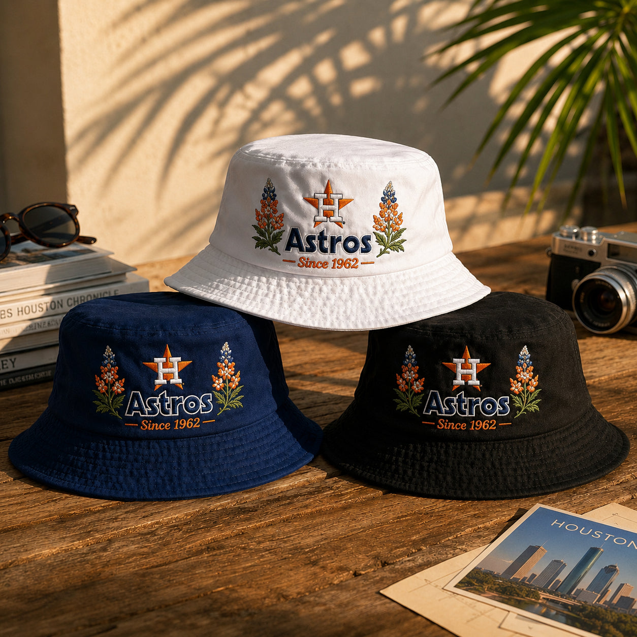 All Teams Embroidery Bucket Hat Baseball  Embroidery Bucket Hat With Logo and Flower Custom- 5to9vibe