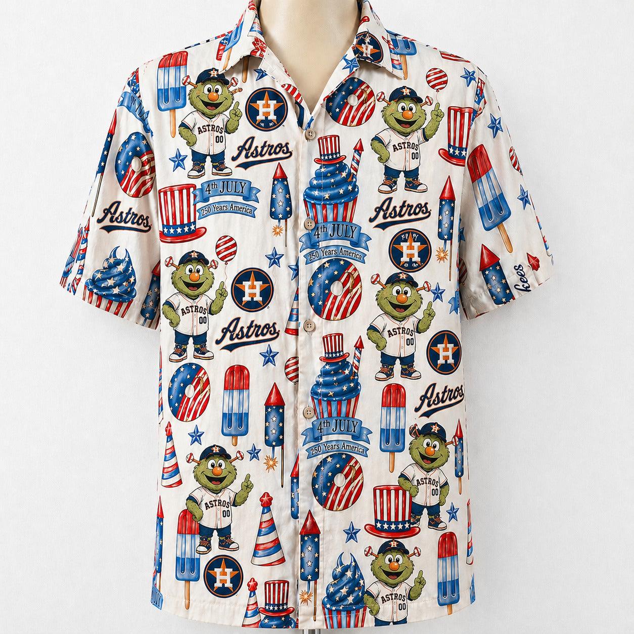 All Baseball Team 4th July 250 Years Anniversary America Premium Unisex Hawaiian Shirt For Men and Women