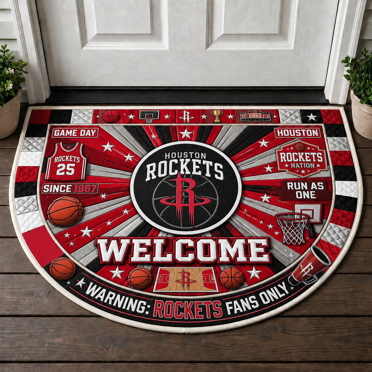 Basketball All Teams Custom Premium Welcome Mat – Personalized Baseball Doormat