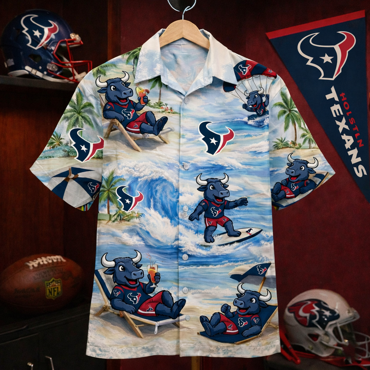 HT Football Mascot Beach Viber Unisex Hawaiian Shirt For Men & Women